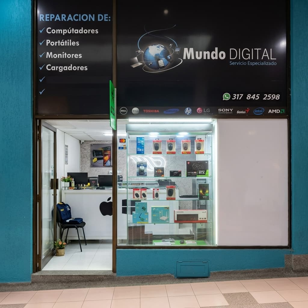 Fachada del local de Mundo Digital S.E en Pereira